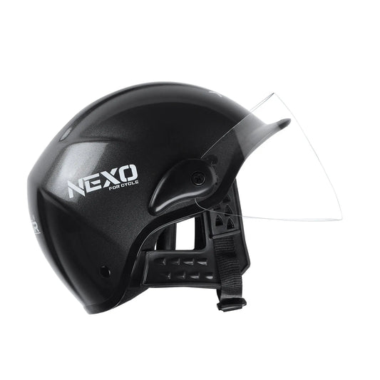 Xinor Nexo Half Helmet for Men and Women -Medium (Silver Black) XinorXinor Helmet ISI Certified By Xinor