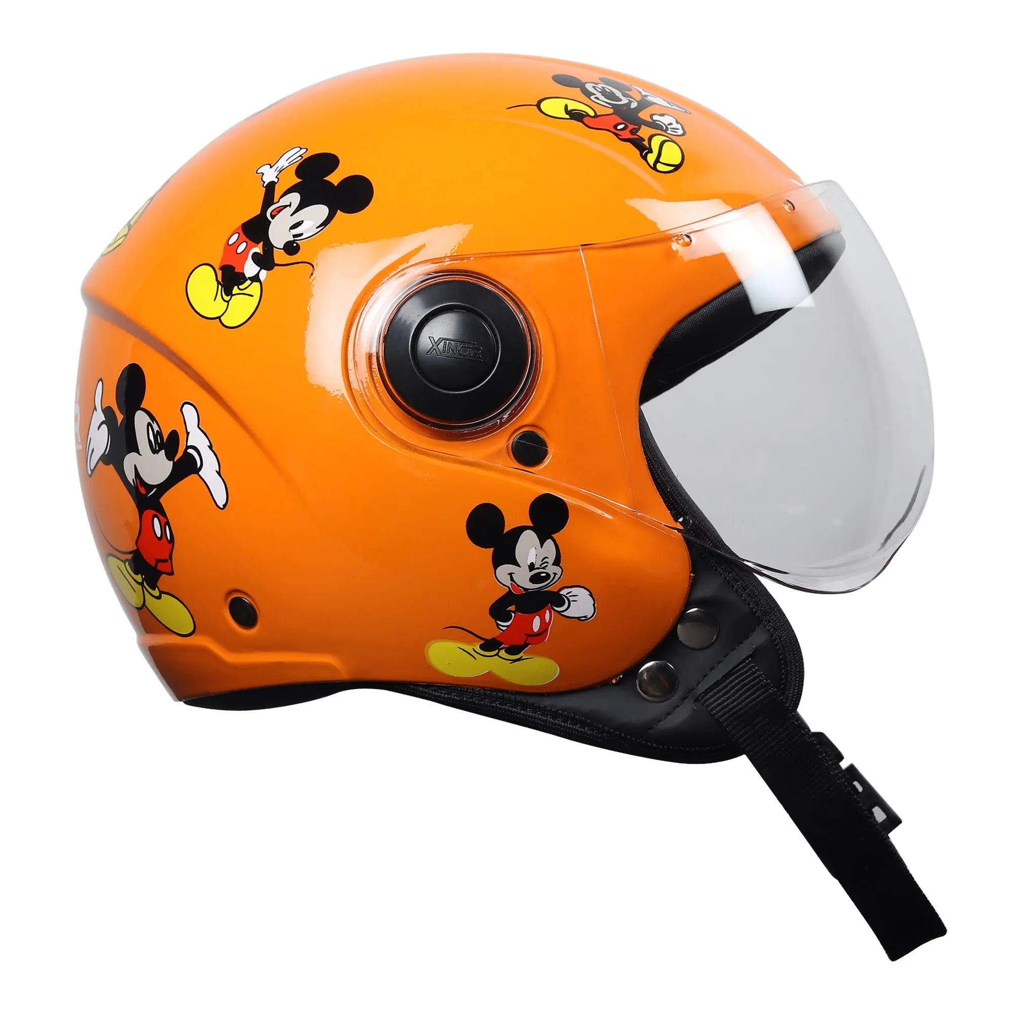 Kids Motorcycling Helmet ISI Certified Ages 6-14 Years Mickey Mouse De ...