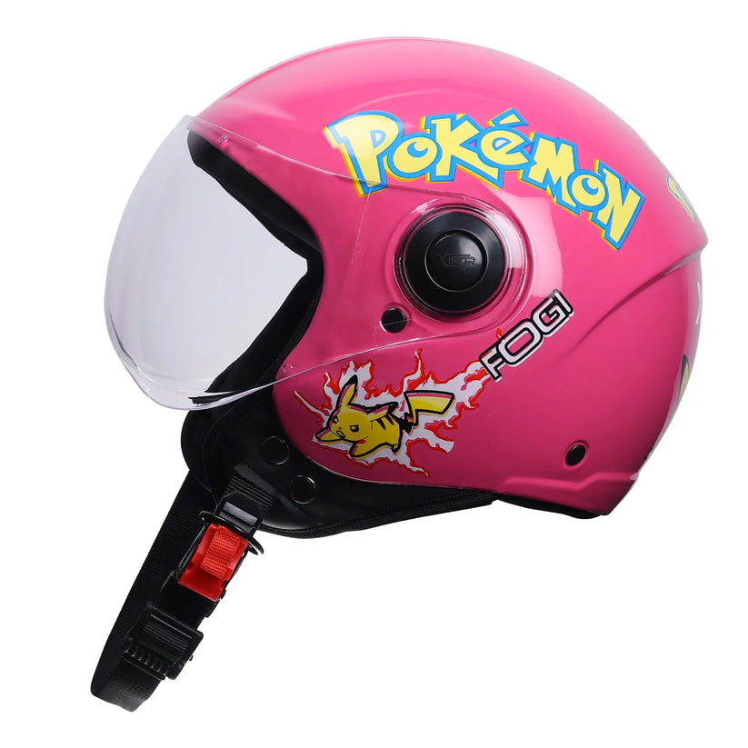Kids Motorcycle Open Face Helmet by Xinor – Pokemon Sticker (ISI ...