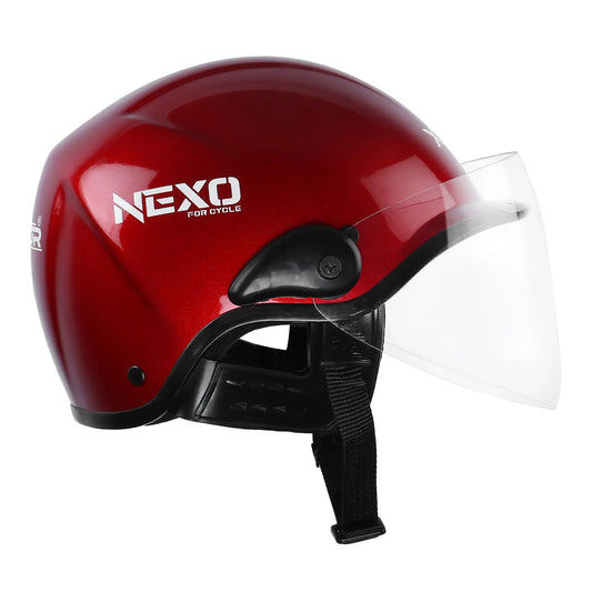 Xinor Nexo Half Helmet for Men and Women -Medium (Red) My StoreXinor Helmet ISI Certified By Xinor